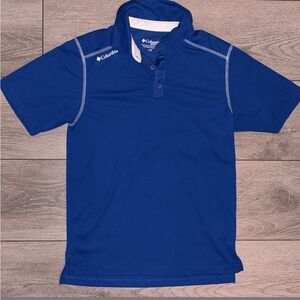Columbia Men’s Size Small Blue Golf Short Sleeved Polo Shirt
